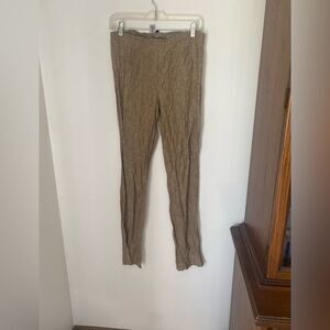 Peace of Cloth tan 100% linen pants size 2